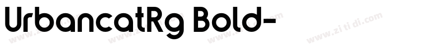 UrbancatRg Bold字体转换